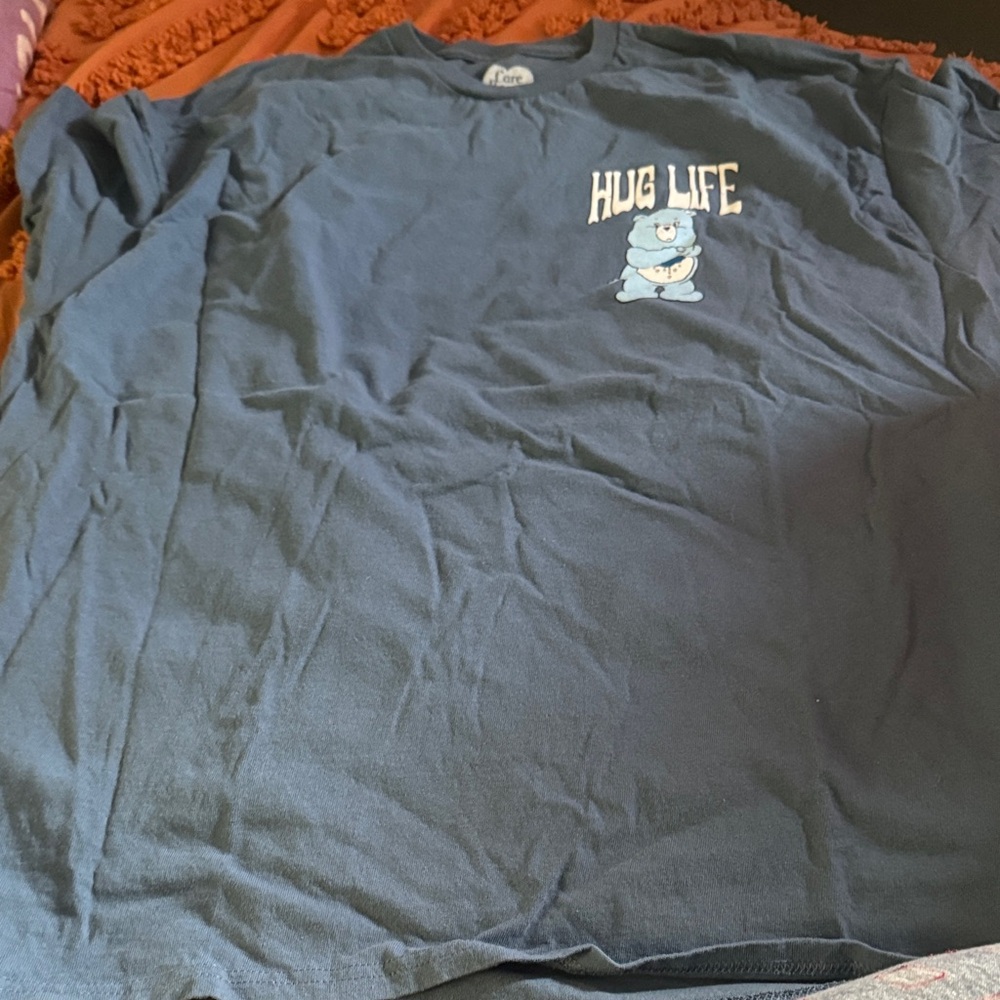 Care Bears Blue 'Hug Life' Short Sleeve Tee